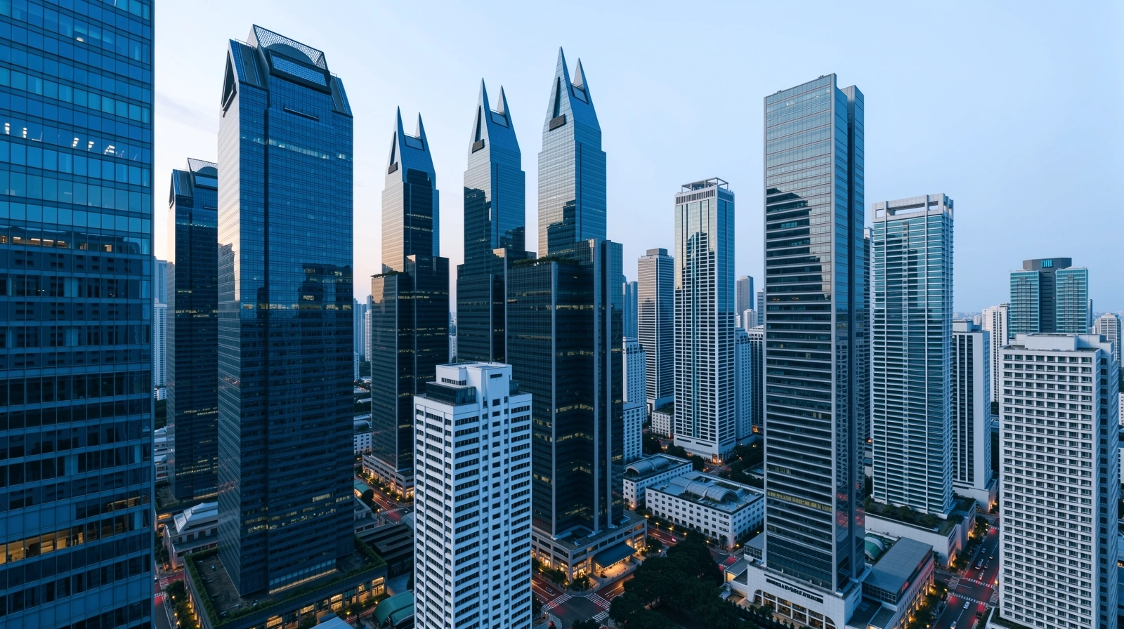 Singapore financial district architecture